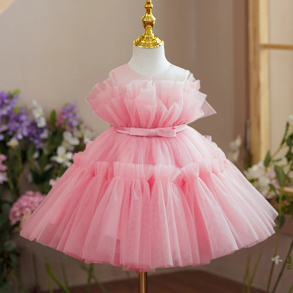 Baby Girls Tulle Wedding Bridesmaid Dresses