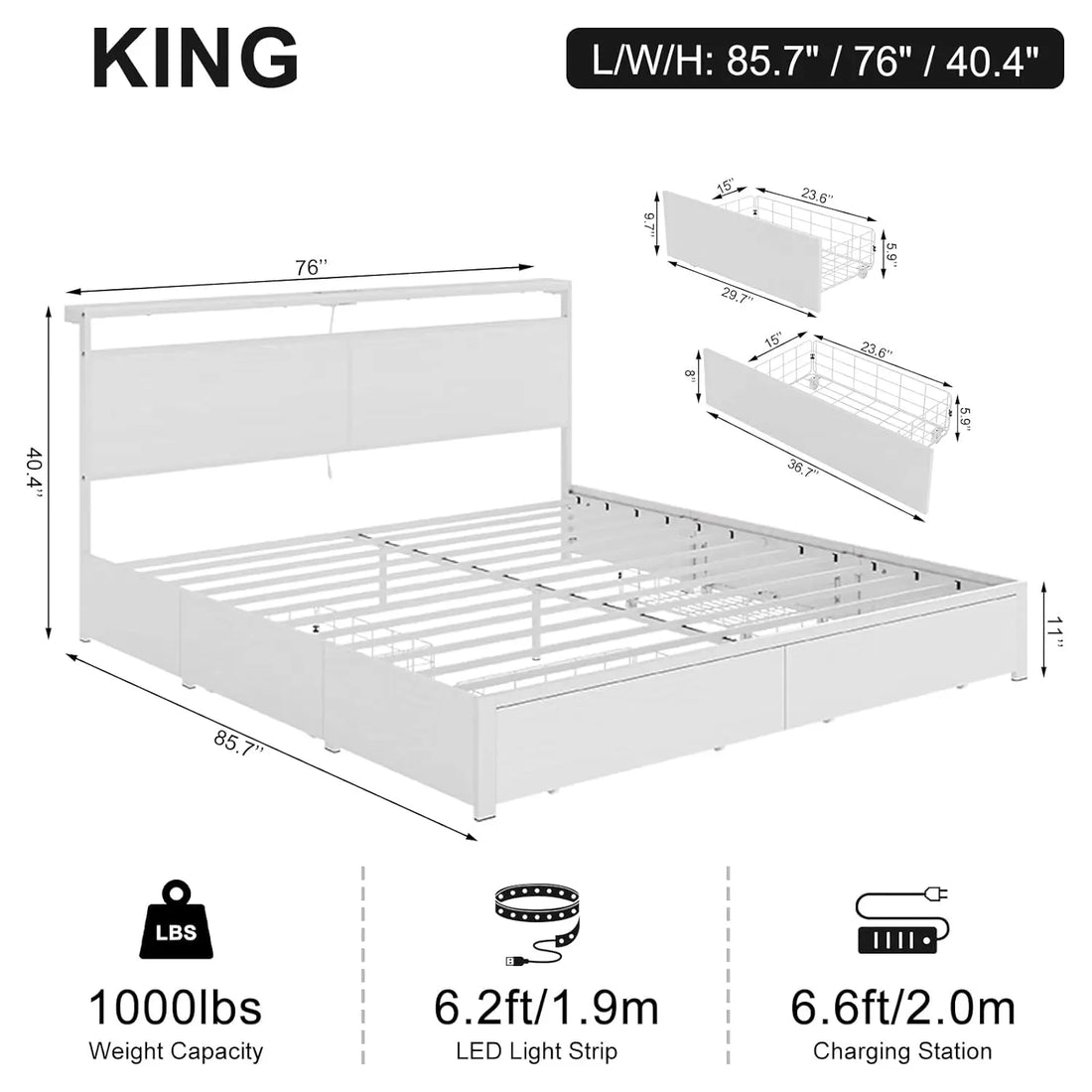 Smart Design Luxury Kids Comfort Bed Frame childrensterritory