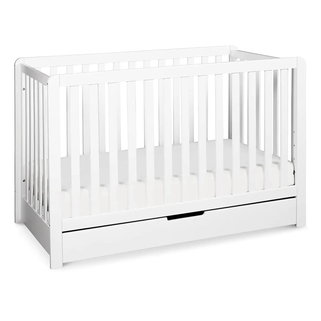 White, 4-in-1 Convertible Crib with Trundle Drawer childrensterritory