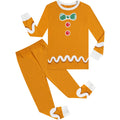 Kids Boys Girls Elk Green Red Christmas Pyjamas