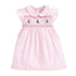 Pink Cute Cartoon Print Summer Dresses For Girls childrensterritory