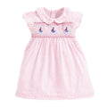 Pink Cute Cartoon Print Summer Dresses For Girls childrensterritory