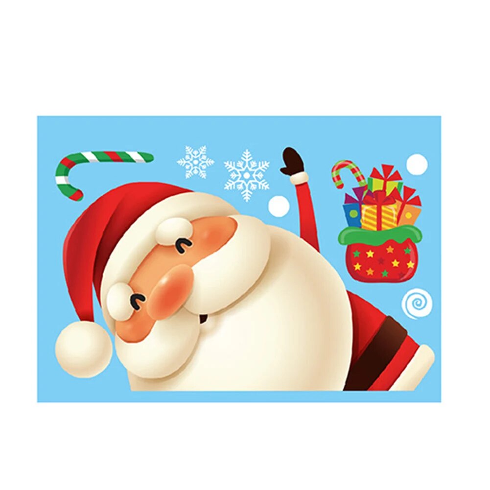 Santa Claus Snowflake Christmas Window/Wall Decals childrensterritory