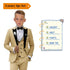 Kids Boys 4 Piece Formal Blazer Suits Set childrensterritory
