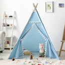 Kids Porable Cotton Canvas Indian Play Tent childrensterritory