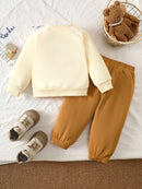 Boys Bear Design Long-Sleeved Winter Clothing Set childrensterritory