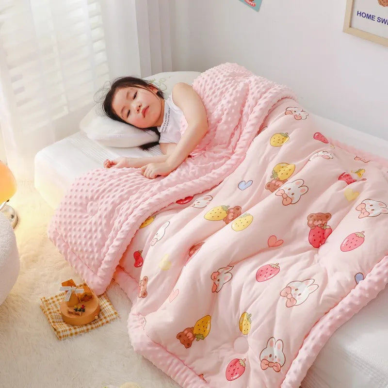 Soft Breathable Warm Baby Thick Quilted Blanket
