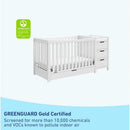 Integrated 4-in-1 Crib and Changer with Drawer for Baby childrensterritory
