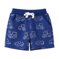 Cartoon Print Summer Drawstring Shorts For Boys Girls childrensterritory
