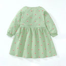 Round Neck Printed Casual Dresses For Girls childrensterritory