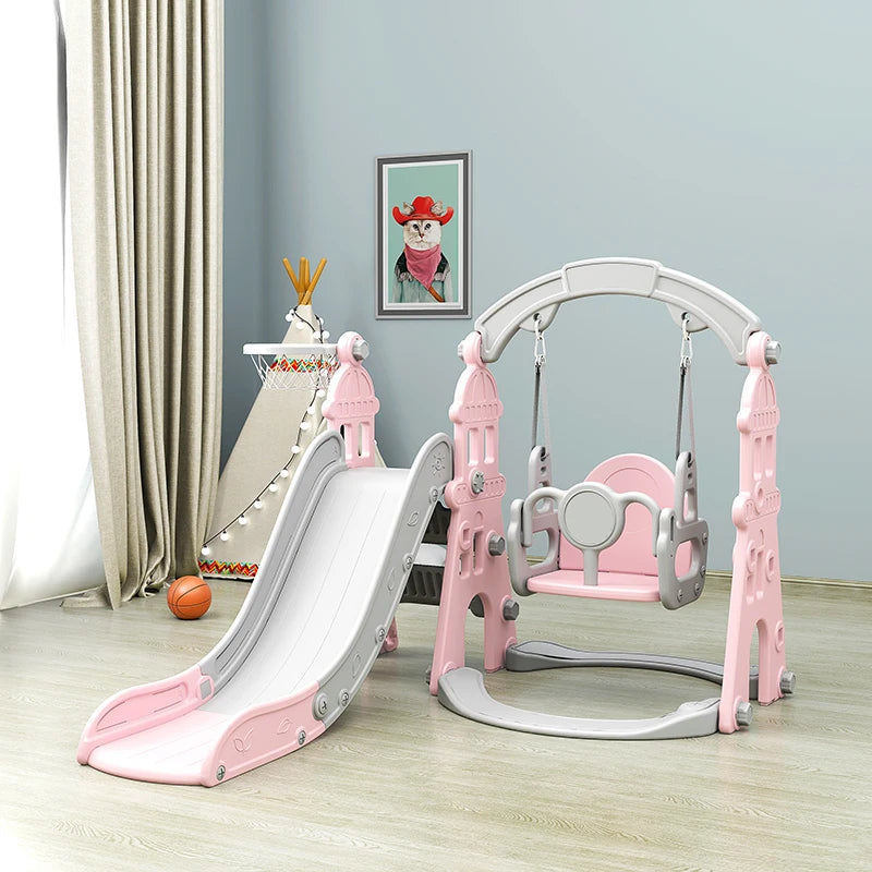 Baby/Kid Plastic Slide And Swing Indoor/Outdoor Toys childrensterritory