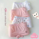 4PCS/LOT Anti-bacterial Cartoon Underpants for Little Girls childrensterritory