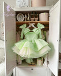 Sleeveless Bow Design Fluffy Girls' Birthday Party Dresses childrensterritory