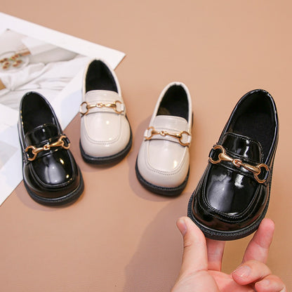 Kids Boys Girls British Style Leather Shoes for Party childrensterritory
