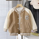 Kids Boys' Long-Sleeved Contrast Color Winter Jackets