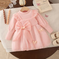 Girls’ Elegant Party Dresses With Bow Design
