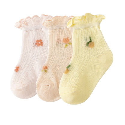 3Pair/lot New Thin Casual Baby/Toddler Summer Socks childrensterritory