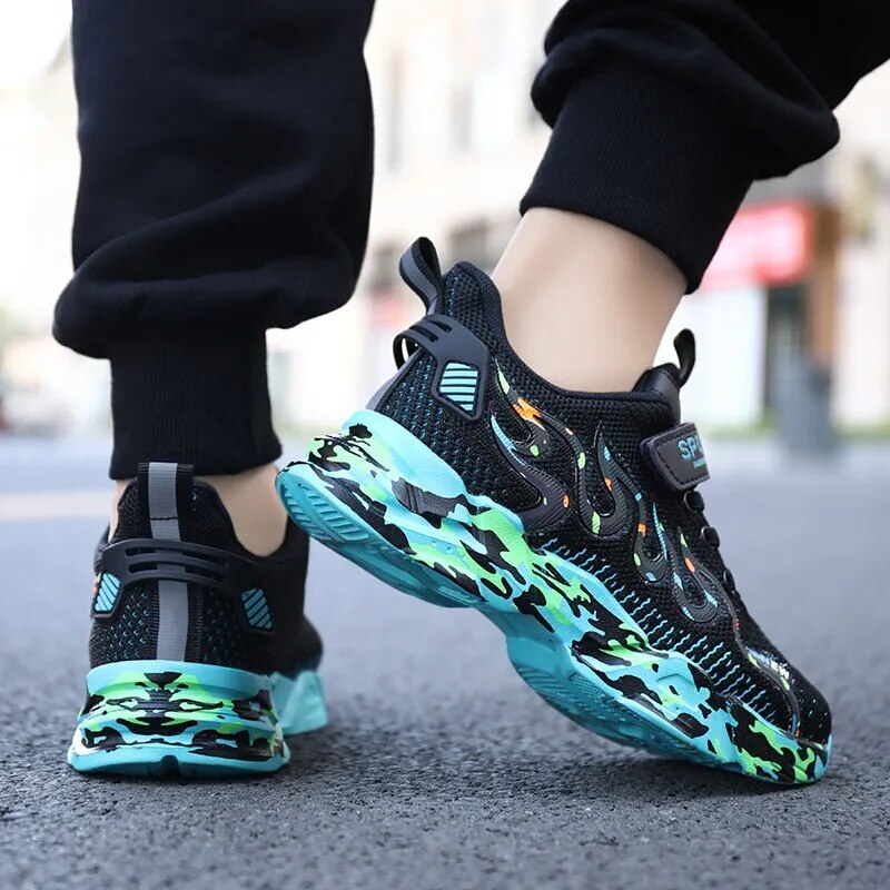 Non-slip Lightweight Kids Boys Sports Shoes childrensterritory
