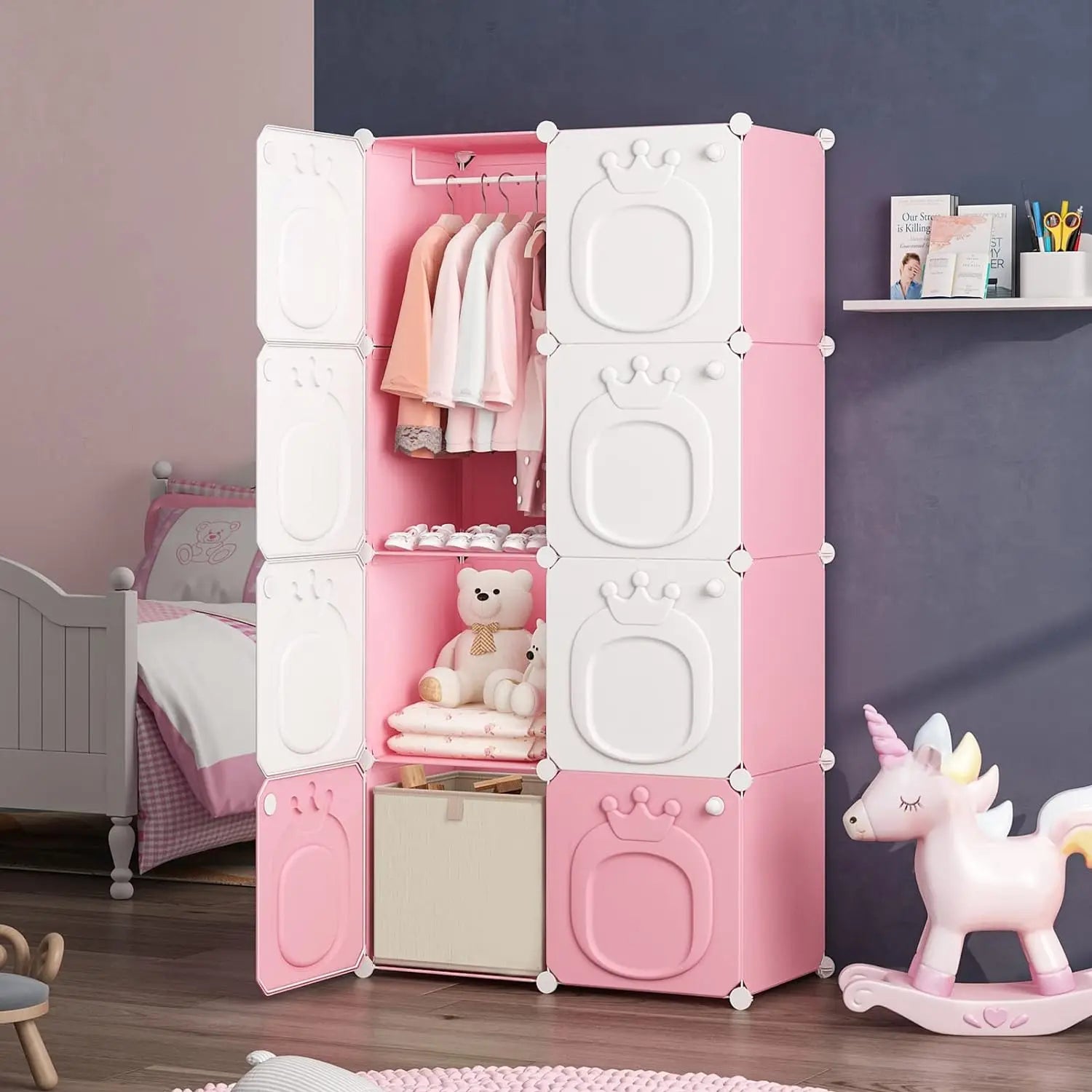 Hanging Clothes Closet for Kids&