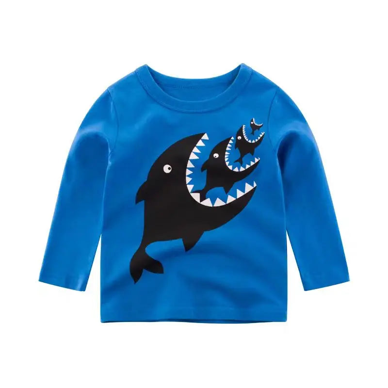 Full Sleeves Cartoon Design Boys Shirts childrensterritory