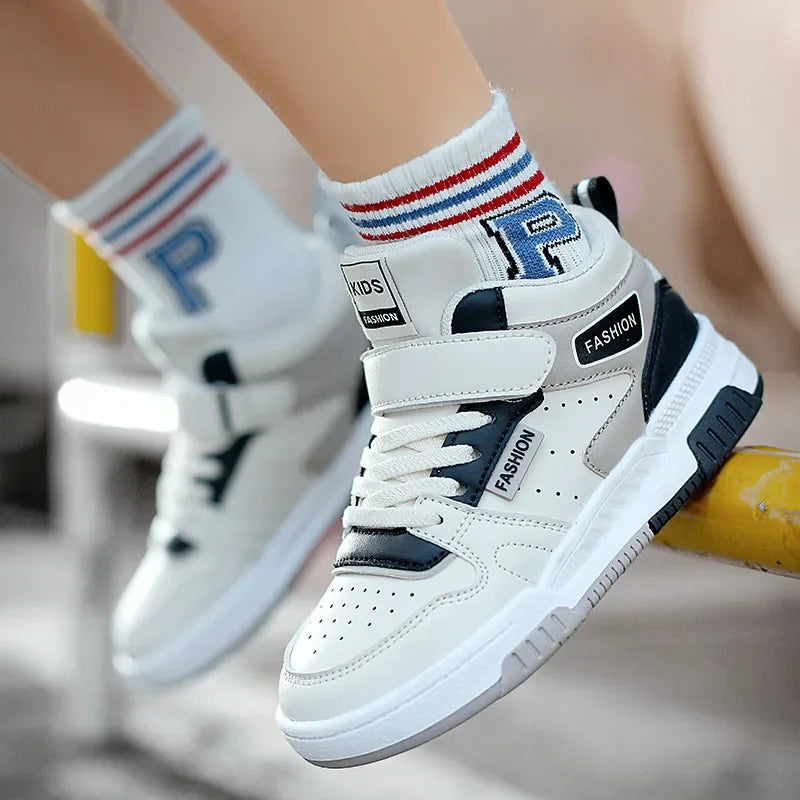 Boys Casual Outdoor Sneakers For Skateboarding And Tennis childrensterritory