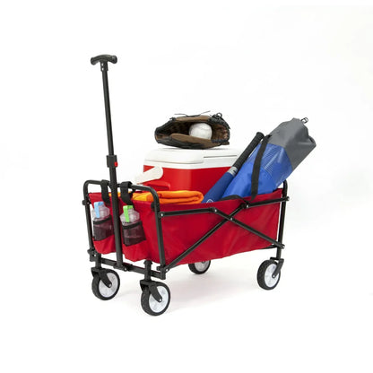 Black Shopping Cart That Folds Up for Outdoor Use. childrensterritory