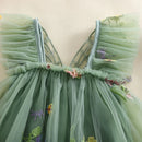 Baby Girls Flower Butterfly Embroidery Romper Dresses childrensterritory