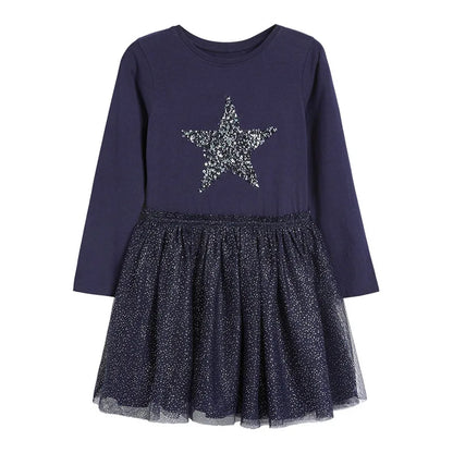 Long-Sleeved Printed Summer Dresses For Girls childrensterritory