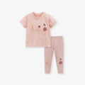 Girls Cartoon Print Summer Clothing Set childrensterritory