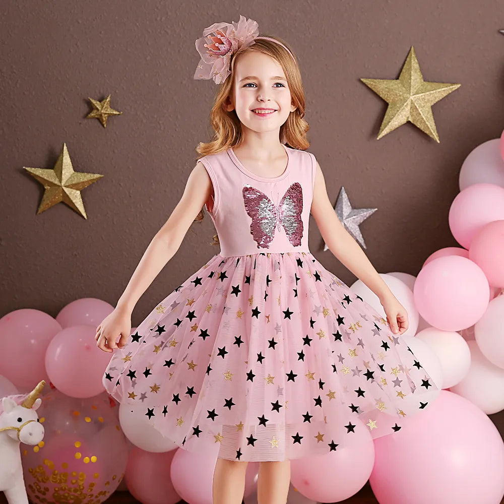 Kids Girl Mermaid Sequins Tutu Birthday Party Dresses childrensterritory
