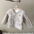 Kids Sleeveless Cotton-padded Printed Warm Coats childrensterritory