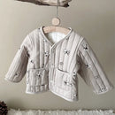 Kids Sleeveless Cotton-padded Printed Warm Coats childrensterritory