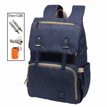 Waterproof Maternity Backpack with USB, Rechargeable Holder