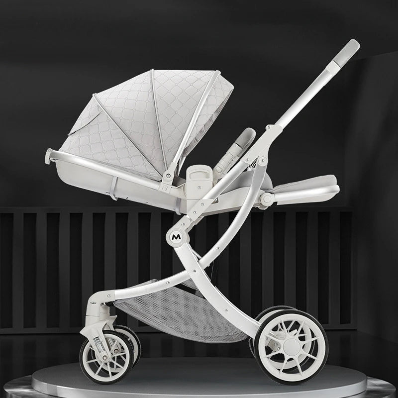 Elevated Baby Stroller with Lightweight Eggshell Design childrensterritory