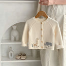 Round Neck Embroidery Design Sweater For Girls