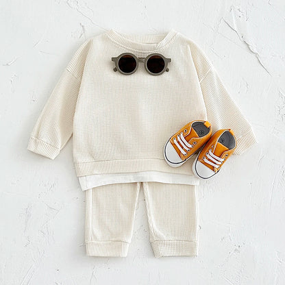 Kids 2Pcs Cotton Tracksuit Set for Boys/Girls