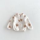 Kids' Cartoon Print Long Sleeves Warm Jacket