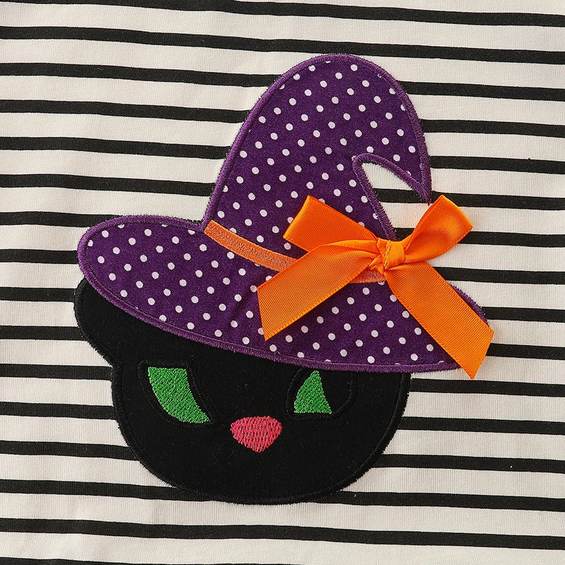 Little Girls Cartoon Design Mesh Dress for Halloween childrensterritory
