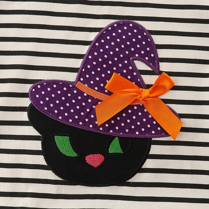 Little Girls Cartoon Design Mesh Dress for Halloween childrensterritory