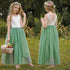 Kids Girls Lace Design Long Mesh Princess Dresses childrensterritory