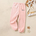 Kids Soft and Comfortable Fabric Solid Color Winter Pants childrensterritory