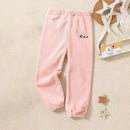 Kids Soft and Comfortable Fabric Solid Color Winter Pants childrensterritory