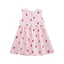 Little Girls Cartoon Strawberry Dresses for Summer childrensterritory