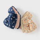 Girls Floral And Swan Printed Zipper Hooded Warm Jackets childrensterritory