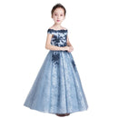 Child Girl's Elegant Long Luxury Party Gowns childrensterritory
