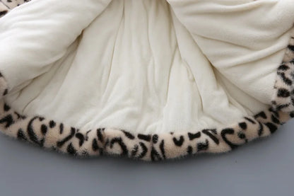 Girls’ Long-Sleeve Stylish Fur Winter Coat childrensterritory