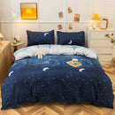 3/4-piece Cartoon Floral Print Soft Bedding Set For Home childrensterritory