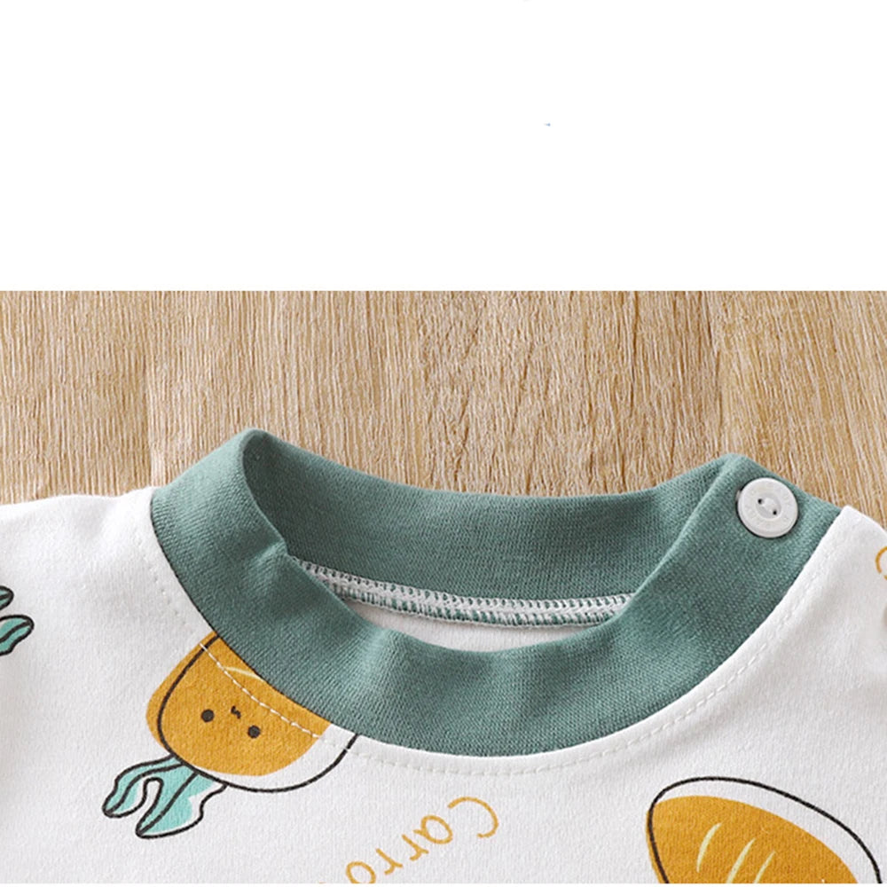 Kids Cartoon Print Long Sleeves Autumn Clothing Set childrensterritory