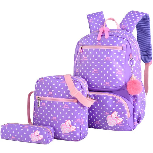 3pcs/set Lovely Print Fashion Backpacks for Children childrensterritory