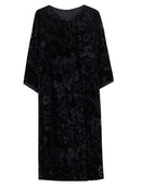 A-Line Velvet Embossed Dresses for Preschool Girls